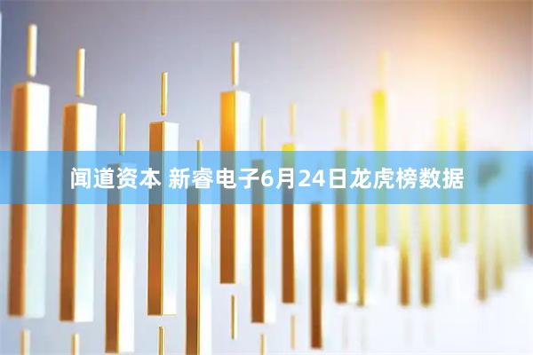 闻道资本 新睿电子6月24日龙虎榜数据